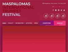 Tablet Screenshot of maspalomastrumpetfest.com